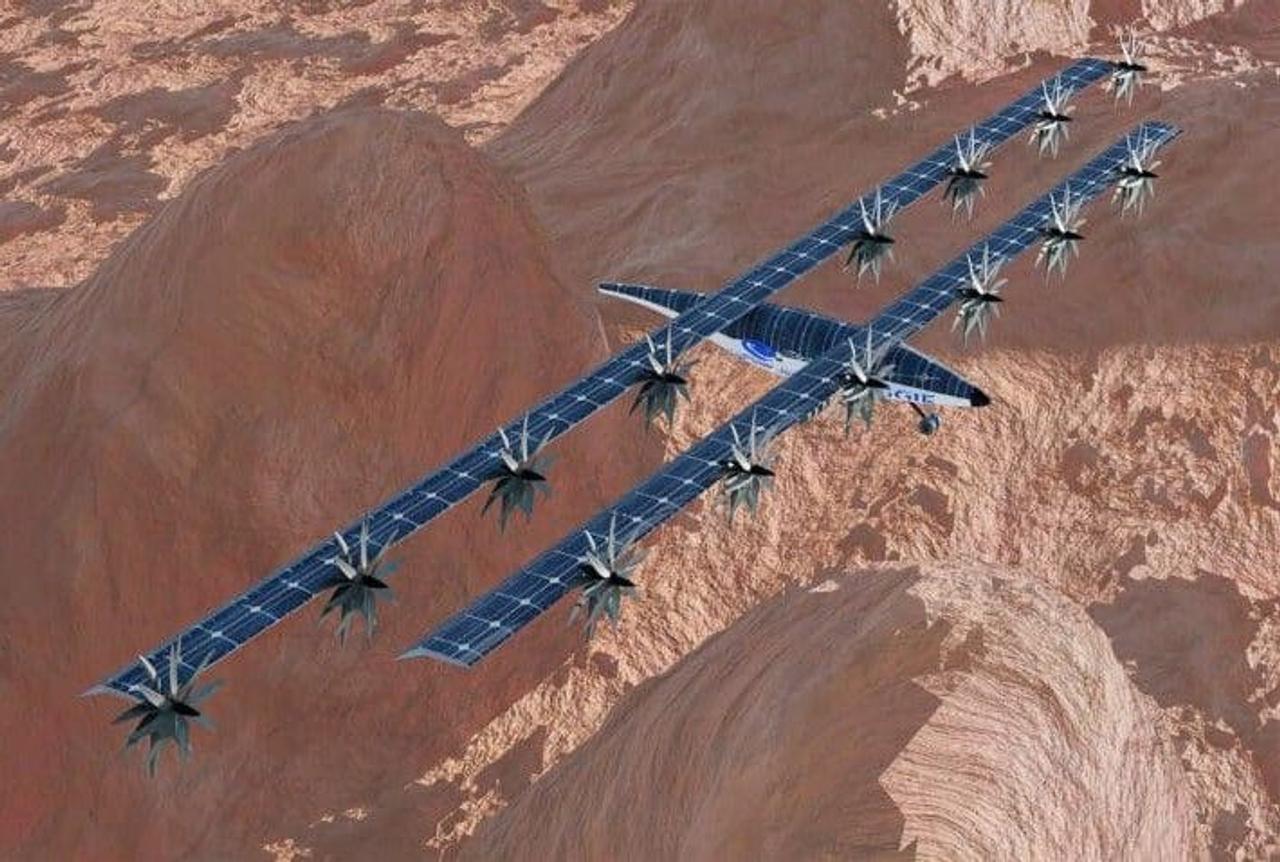 NASA разработает самолет на солнечных батареях для исследования Марса
