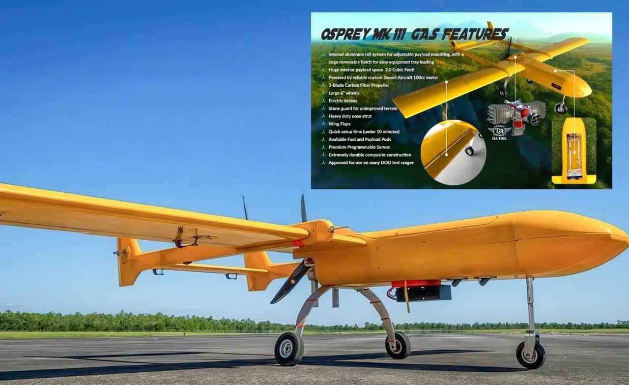 Дрон нового поколения Osprey MK III способен летать без GPS используя магнитную, визуальную и радионавигацию