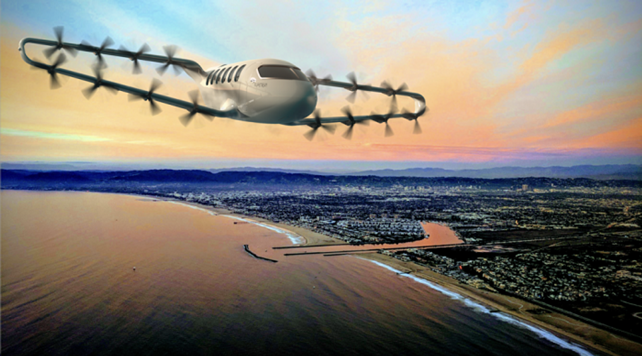 Гибридно-электрический самолет VTOL Odys Aviation будет иметь дальность полета 1609 км и сможет перевозить 9 пассажиров