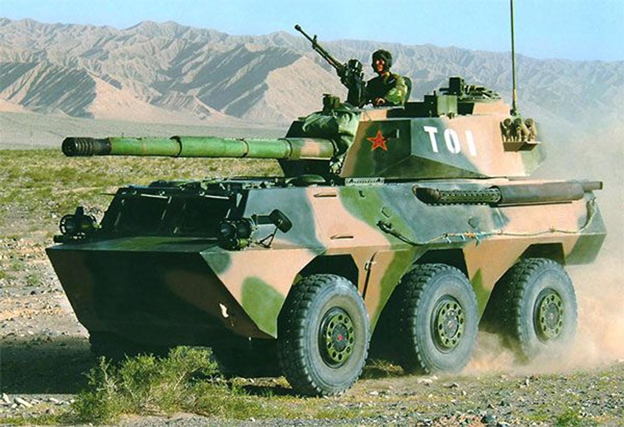 Китайский истребитель танков PTL02 - предназначен для поражения бронетехники, укреплений и бункеров противника