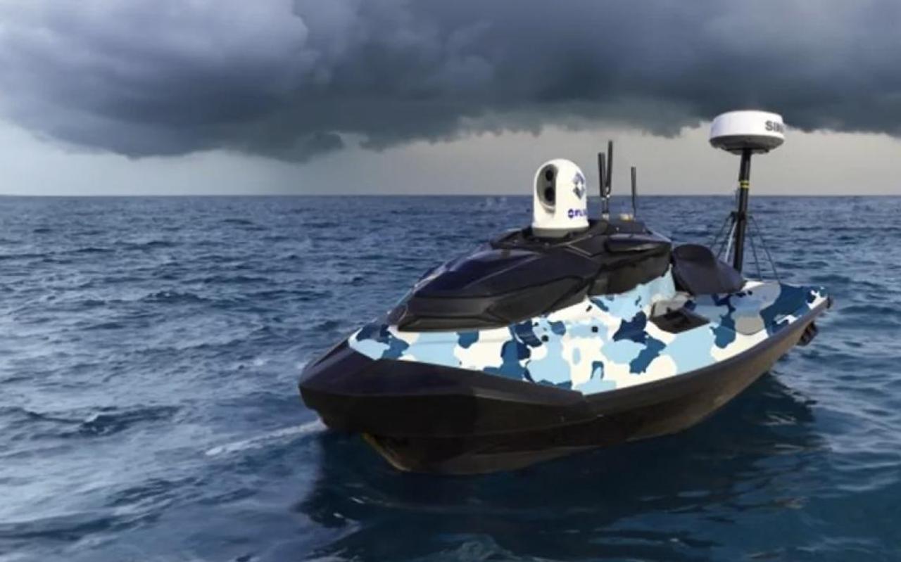 Малозаметный беспилотный надводный аппарат Mako имеет автономность до 12,5 ч, скорость 106,5 км/ч