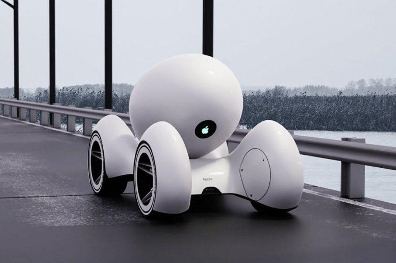 Концепт Apple Car - это маневренный, самоуправляемый, двухместный автомобиль с возможностью поворота на 360 градусов