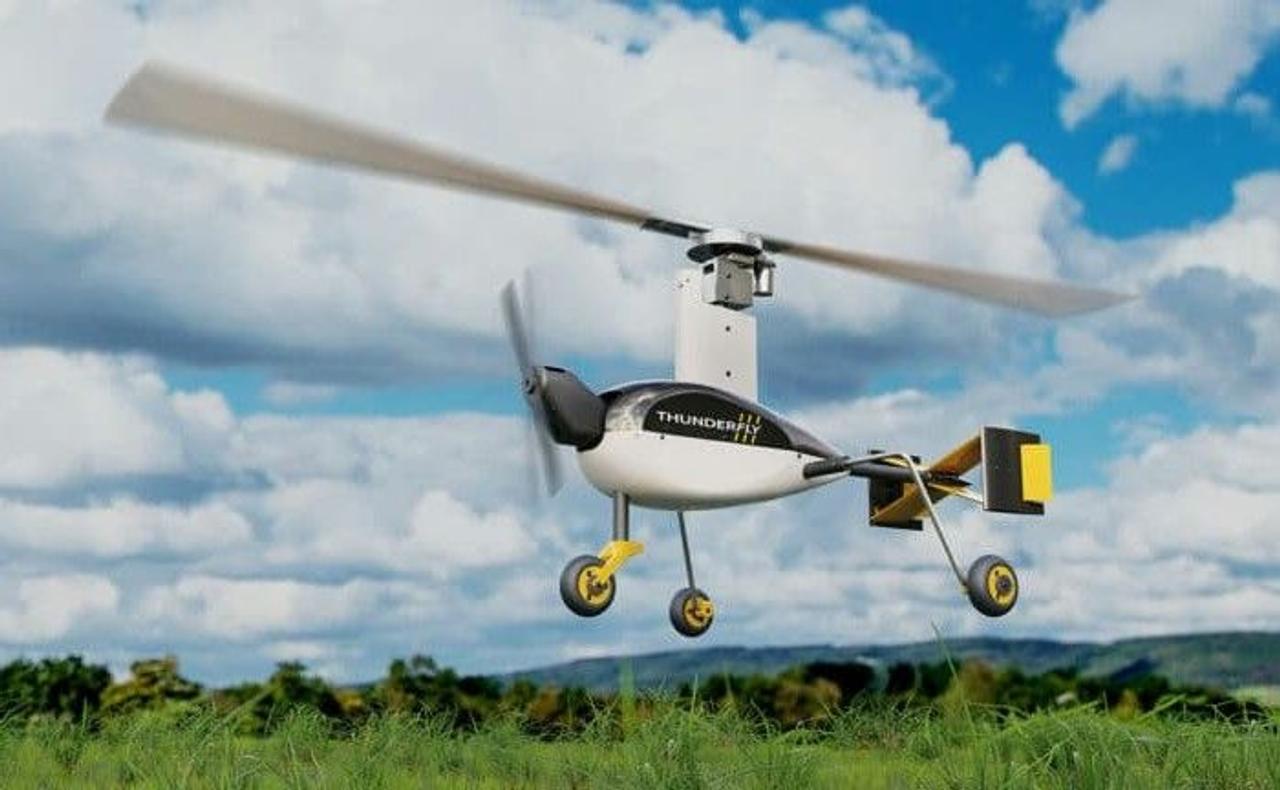 Беспилотный электрический дрон вертолетного типа TF-G1 способен выдерживать суровые погодные условия