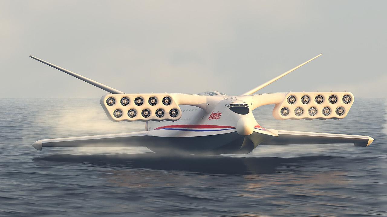 Летающий корабль Aerocon Wingship разрабатывался для перевозки тысяч пассажиров и мог пролететь около 19 312 км