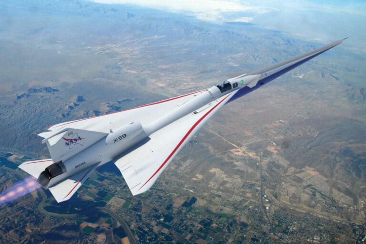 Новый сверхзвуковой самолет X-59 сможет летать быстрее звука, не генерируя громких звуковых ударов