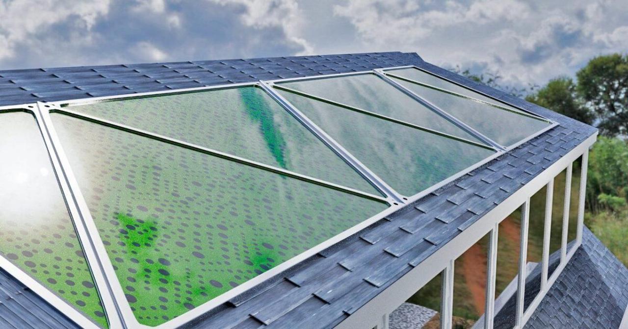 Окна из биопанелей производят энергию, кислород и биомассу, а также поглощают CO2